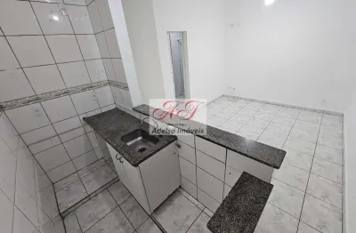 Apartamento para locação no embaré, santos-sp: 1 quarto, 1 banheiro, 1 vaga de garagem - 28,00m² de área