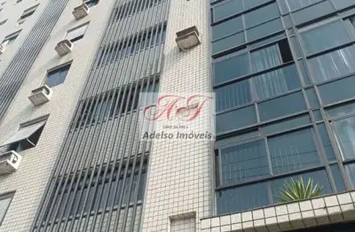 Apartamento à venda no centro de são vicente-sp: 1 quarto, 1 sala, 1 vaga de garagem e 42m² de área.