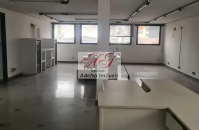 Sala comercial de alto padrão para locação no centro de santos-sp: 1 sala, 2 banheiros, 110,00 m²