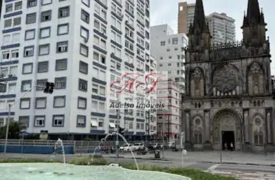 Oportunidade imperdível: apartamento à venda em santos-sp, bairro embaré, 1 quarto, 1 banheiro, 1 vaga, 33 m²!