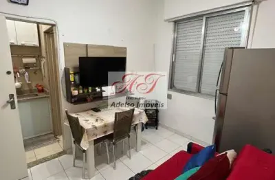 Apartamento à venda no embaré - santos-sp: 1 quarto, 1 banheiro, 1 vaga, 32m² de área. aproveite esta oportunidade!