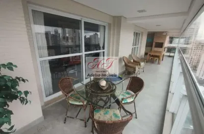 Apartamento de luxo à venda em santos-sp, 3 quartos, 3 suítes, 1 sala, 4 banheiros, 3 vagas de garagem, 220 m² no embaré!