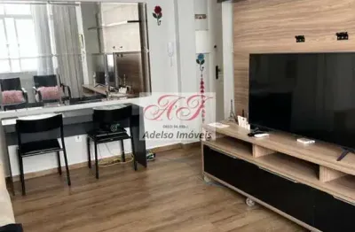 Apartamento à venda em santos-sp, josé menino: 1 quarto, sala, banheiro, 1 vaga de garagem, 53m² de área