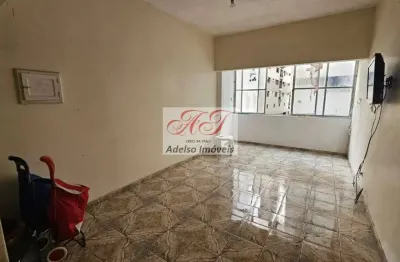 Aluguel de apartamento na pompeia, santos-sp: 1 quarto, 1 sala, 1 banheiro, 1 vaga de garagem, 65m²