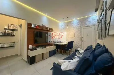 Excelente oportunidade! apartamento à venda em santos-sp, bairro boqueirão, 2 quartos, 1 suíte, sala, 2 banheiros, 65m².