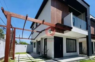 Casa com 2 dormitórios à venda, 90 m² por r$ 650.000,00 - jardim atlântico central (itaipuaçu) - maricá/rj