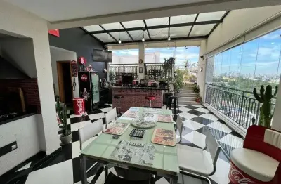 Cobertura de luxo no ipiranga: 3 quartos, 3 suítes, 3 salas, 4 banheiros, 3 vagas - 280m² - são paulo-sp