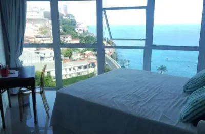 Cloc marina residence quarto e sala mobiliado 60m2 no comércio