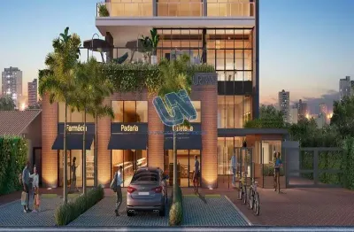 Apartamento quarto e sala com varanda gourmet 29,32m2 no urban carminho das arvores