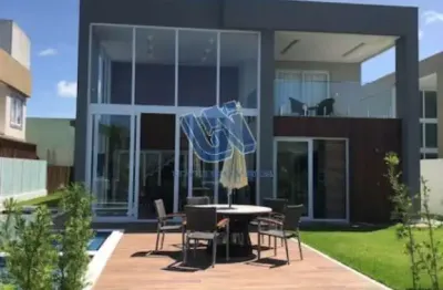 Casa em condominio porteira fechada com 6 suítes 277m2 em guarajuba