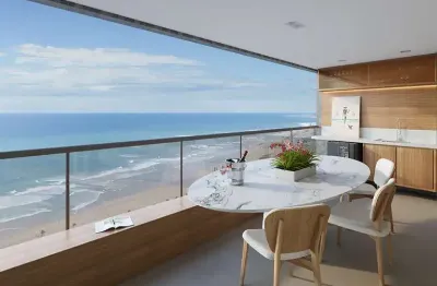 Apartamento três suítes, nascente frente mar em jaguaribe com maravilhosa vista mar, andar super alto 02 vagas