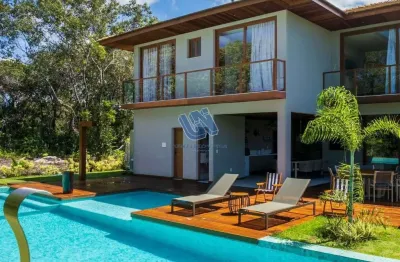 Casa duplex em condominio 7 suítes sendo 1 suíte master com 480m2 em praia do forte