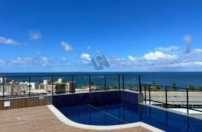 Apartamento quarto e sala com 45m2 na ondina 01 vaga de garagem