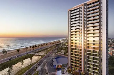 Repasse apartamento 3 suítes pé na areia em jaguaribe com maravilhosa vista mar