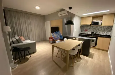 Apartamento mobiliado e decorado quarto e sala com 62m2 no caminho das árvores