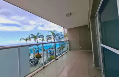 Cloc marina residence 68m2 quarto e sala com vista mar no comercio