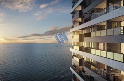 Ocean house 2 quarto sendo 1 suíte com varanda e vista mar 58,43m2 em jaguaribe