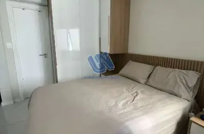 Apartamento quarto e sala decorado 52m2 no caminho das árvores