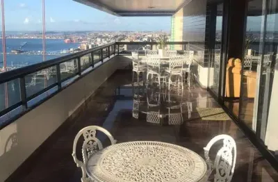 Apartamento 4 suites sendo 1 suite master com vista para baia de todos os santos 288m2 na vitória