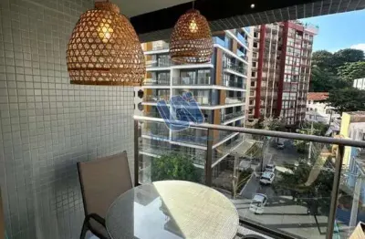 Apartamento quarto e sala com varanda decorado e mobiliado 31m2 na barra
