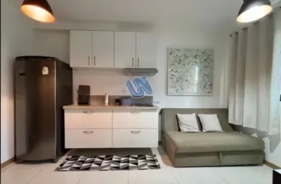 Apartamento quarto e sala nascente mobiliado 22m2 no caminho das árvores
