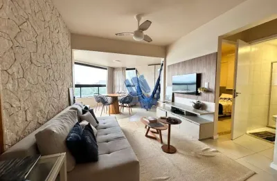 Apartamento mobiliado 2 quarto sendo 1 suíte com vista mar 60m2 no rio vermelho