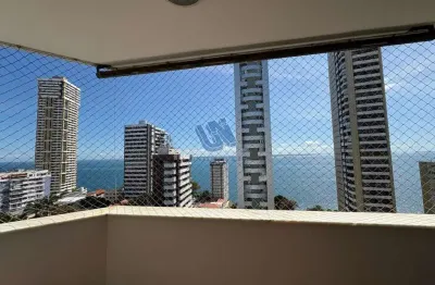Apartamento 3 quartos sendo 1 suite 110m2 no corredor da vitoria, vista mar andar alto
