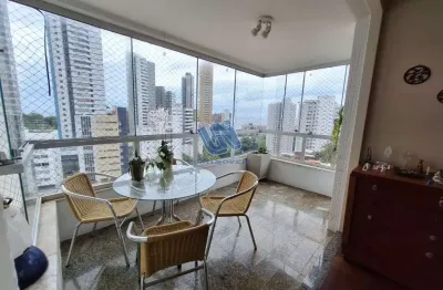 Apartamento a venda no jardim apipema 4 quartos sendo 2 suítes 187m² dua vagas de garagem, vista mar