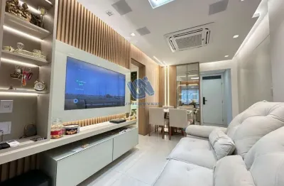 Apartamento mobiliado 2 quartos suítes 73m2 no caminho das árvores