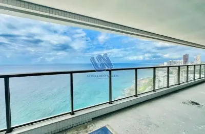Apartamento no undae ocean 4 suites com vista mar 303m2 na ondina