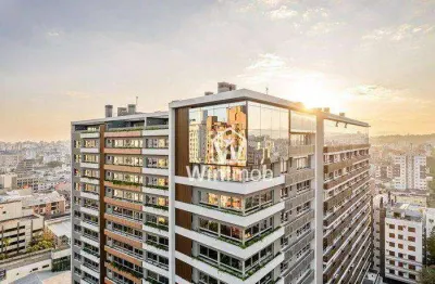 Apartamento com 1 dormitório à venda, 43 m² por r$ 694.000,00 - menino deus - porto alegre/rs