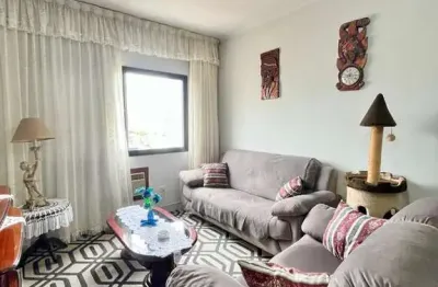 Apto 2 dorm canto do forte, mobiliado, andar alto vista livre. estuda proposta!