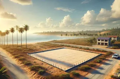 Terreno padrão para condomínio de casas a 100m da praia - estuda proposta