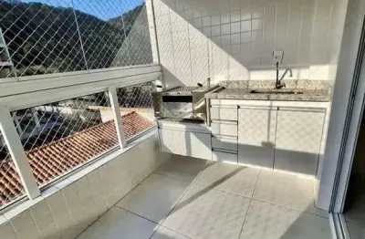 Apto 2 dormitórios alto padrão semi-mobiliado canto do forte lazer completo