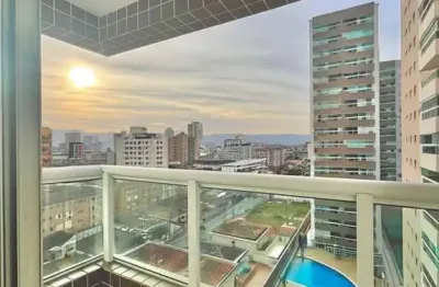 Apto 2 dormitórios 1 suíte 1 vaga lazer de clube vista livre 1 quadra da praia