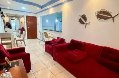 Apartamento 2 dormitórios 1 vaga mobiliado com piscina na quadra da praia