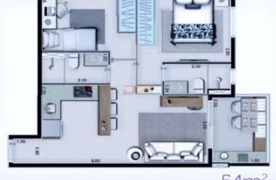 Apartamento no bairro rudge ramos em são bernardo do campo
