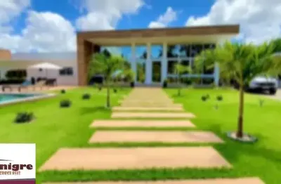 Mansão moderna terrea 6 suites a venda no encontro das águas
