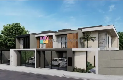 Sobrado geminado com 3 quartos no bairro saguaçu, joinville/sc