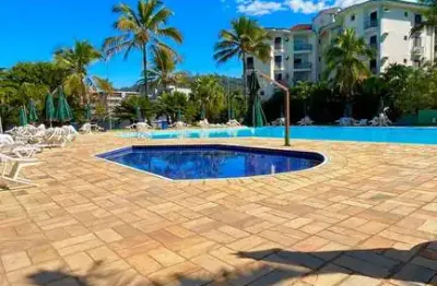 Apartamento mobiliado 1 quarto, sacada com churrasqueira no condomínio wembley tênis ubatuba