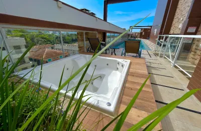 Condomínio espaço fitness, 2 elevadores, playground, 2 quartos mobiliado na praia das toninhas ubatuba