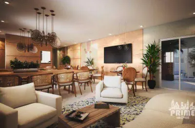 Cobertura com 4 dormitórios à venda, 400 m² por r$ 4.000.000,00 - canto do forte - praia grande/sp