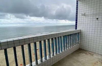 Kitnet com 1 dormitório,  sacada vista mar, para alugar, 40 m² por R$ 2.220/mês - Boqueirão - Praia Grande/SP