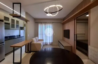 Apartamento mobiliado com 1 quarto para alugar, 40m² - alto da boa vista - edifício apogeu