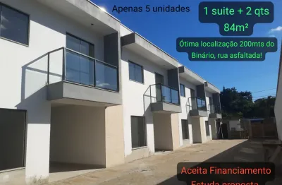 Condomínio de geminados no vila nova - 1 suíte + 2 qts r$ 389.000,00