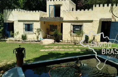 Chácara 3.000m² com casa estilo castelo em monteiro lobato !