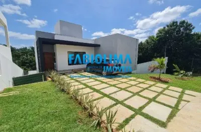 Linda casa no alphaville litoral norte 2, abrantes, camaçari, bahia