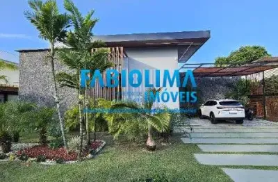 Casa em condomínio fechado com 3 quartos para alugar na 1ª Travessa Busca Vida, 12, Abrantes, Camaçari