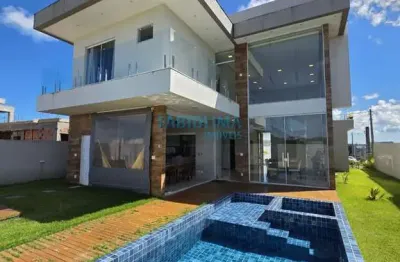 Casa em condomínio fechado com 4 quartos à venda na Rua Caraíva, 3, Alphaville (Abrantes), Camaçari