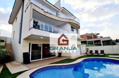 Casa com 4 dormitórios, 413 m² - venda por r$ 3.500.000,00 ou aluguel por r$ 17.000,00/mês - alphaville granja viana - carapicuíba/sp